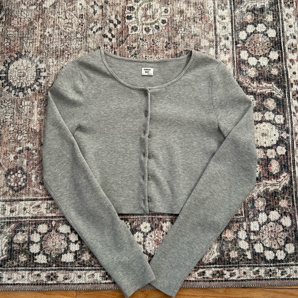 Aritzia Sunday Best Izzy Cropped Cardigan